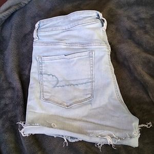 Faded Jean shorts